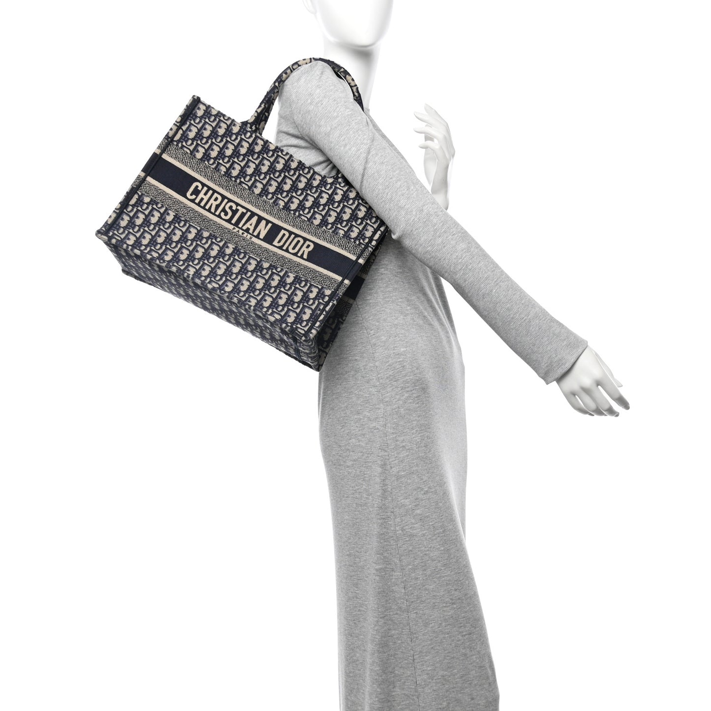 Oblique Medium Book Tote Blue Multicolor