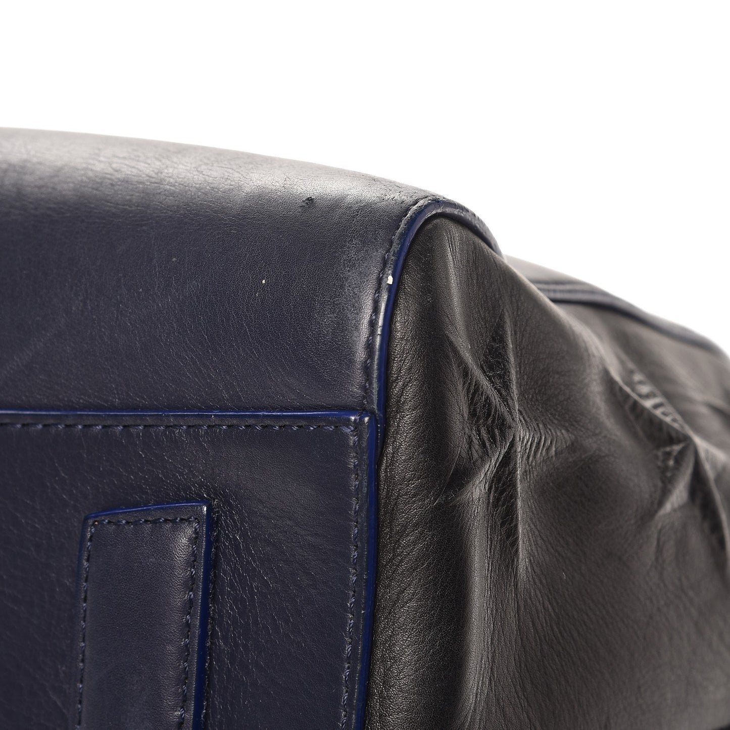 Smooth Calfskin Star Embossed Medium Antigona Black Blue