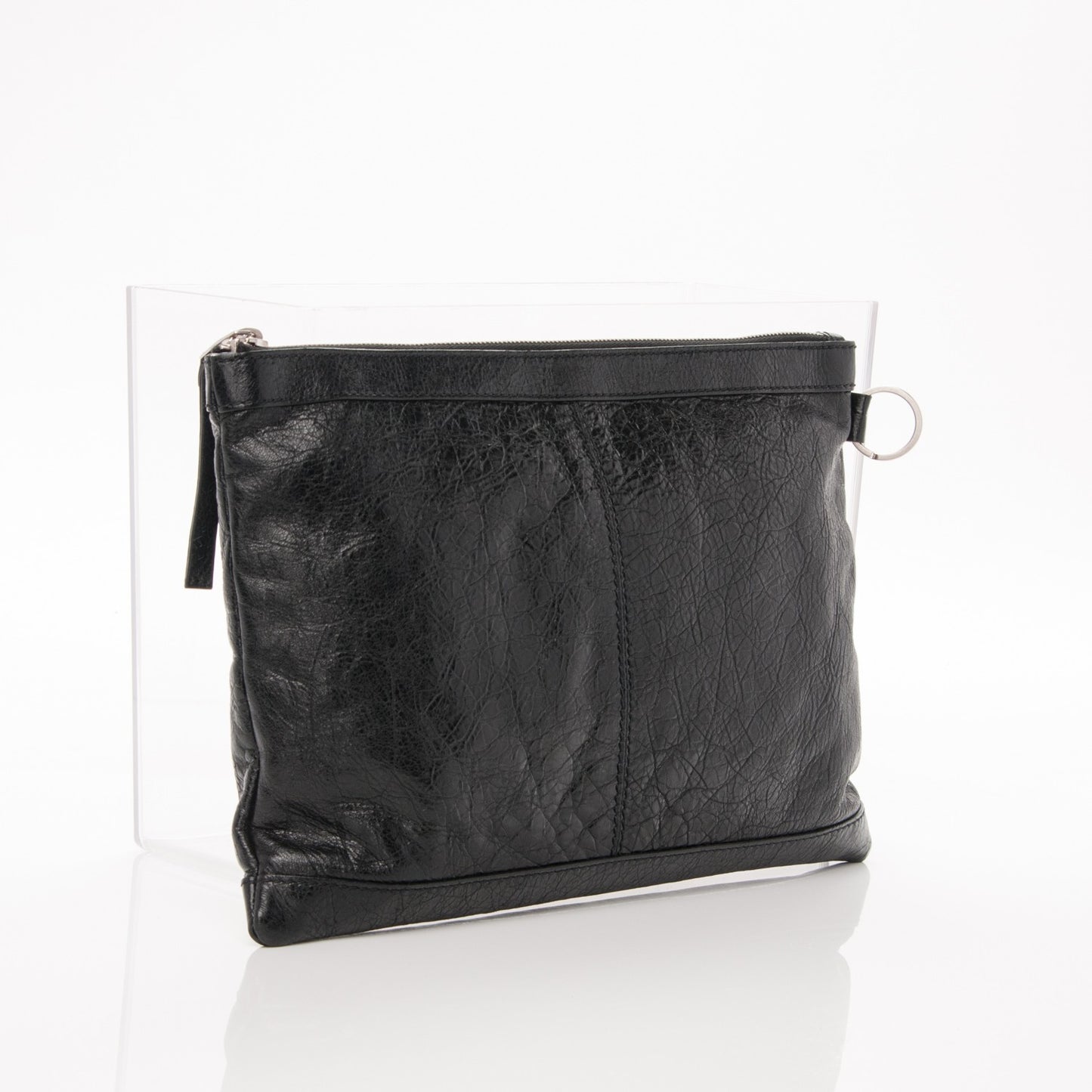 Agneau Arena Classic Hardware Medium Clip Black