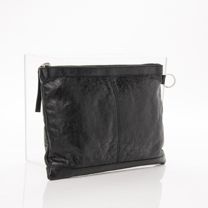 Balenciaga Agneau Arena Classic Hardware Medium Clip Black 3 of 7