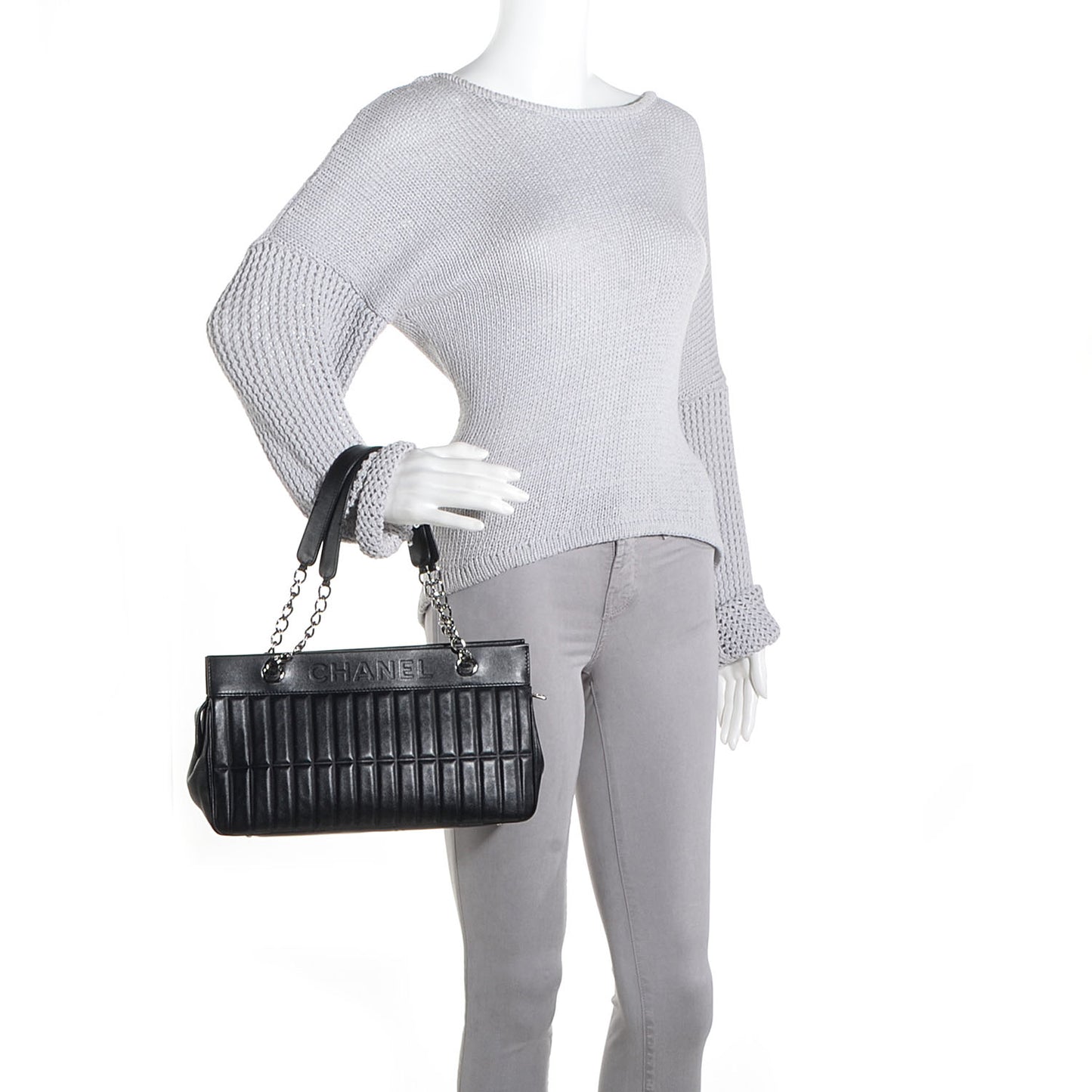 Lambskin Lax East West Shoulder Bag Black
