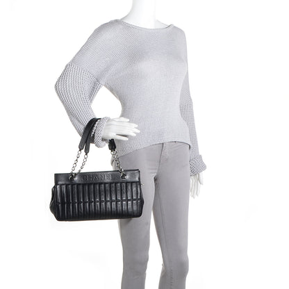 Chanel Lambskin Lax East West Shoulder Bag Black 2 of 7
