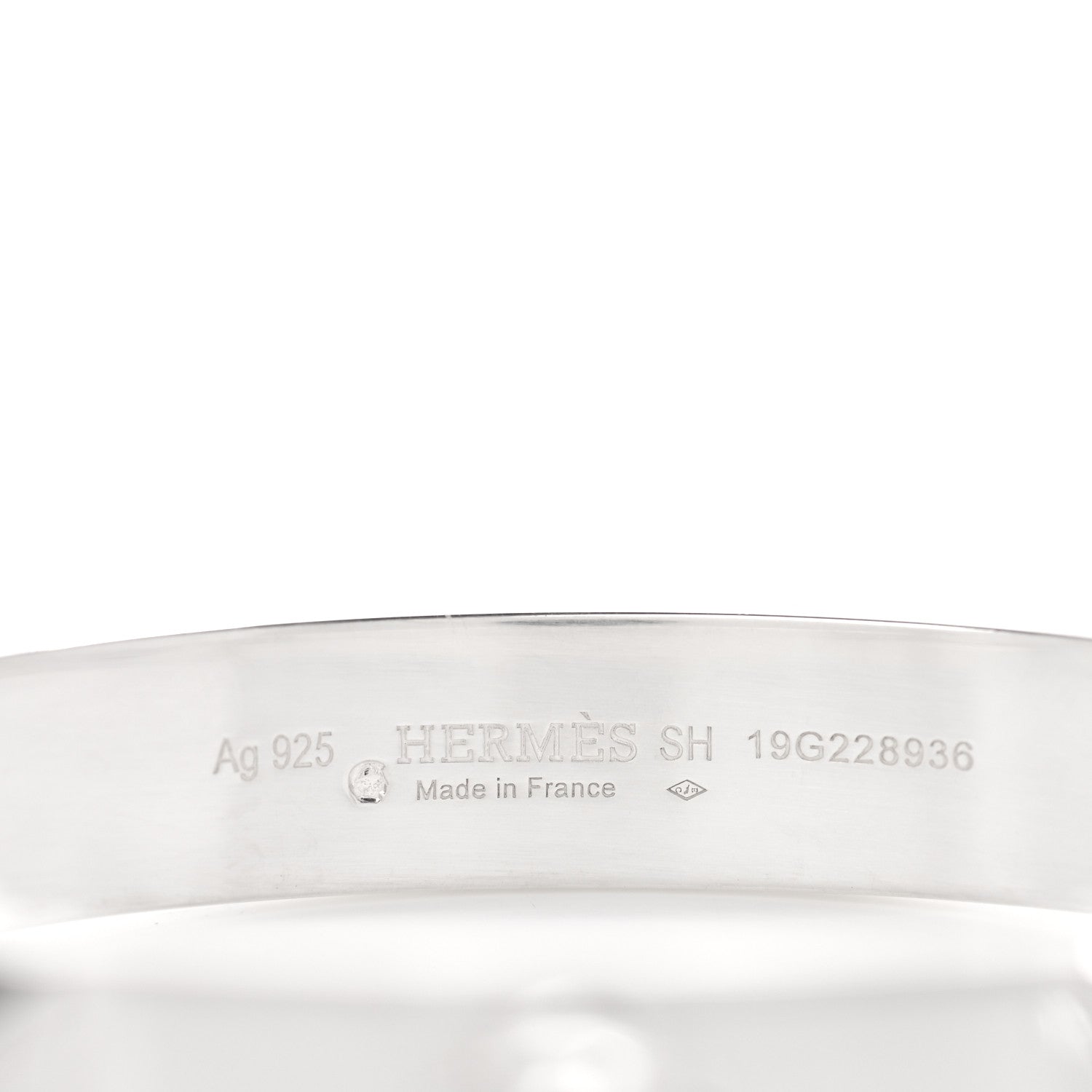 Hermes Sterling Silver PM Collier De Chien Bracelet SH 4 of 5