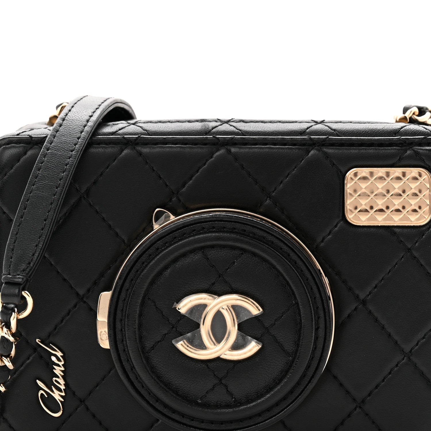 Chanel Lambskin Quilted Coco Click Bag Black 8 of 10