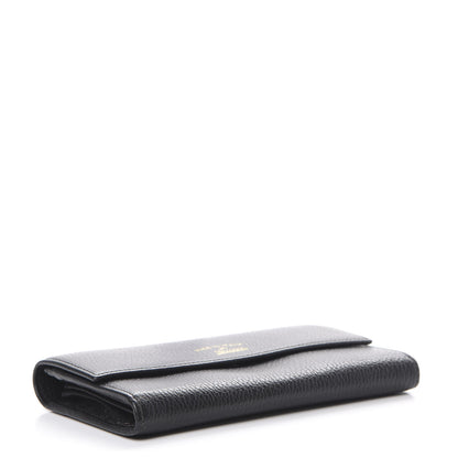 Gucci Dollar Calfskin Swing Continental Wallet Black 3 of 8