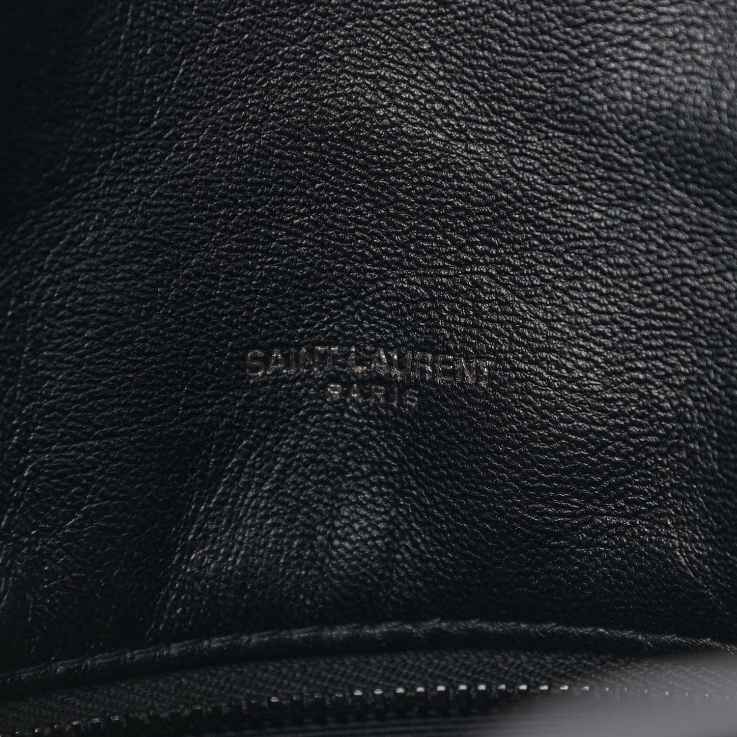 Saint Laurent Lambskin Quilted Small Loulou Puffer Monogram Chain Satchel Black 7 of 10