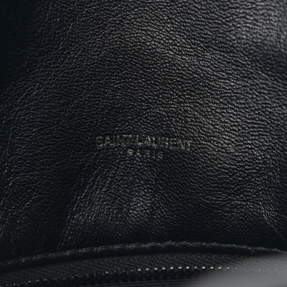 Saint Laurent Lambskin Quilted Small Loulou Puffer Monogram Chain Satchel Black 7 of 10