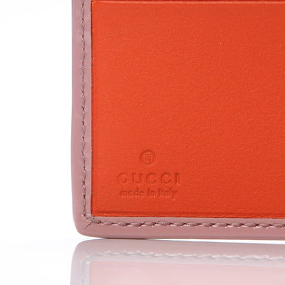 Gucci GG Supreme Monogram Bow French Flap Wallet Beige Carmine Rose New Rosette 5 of 7