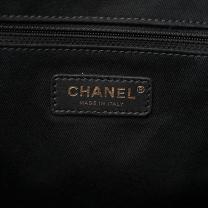 Chanel Woven Straw Raffia Medium Deauville Black 5 of 10