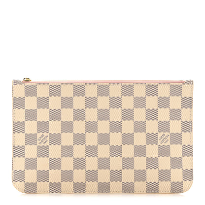 Louis Vuitton Damier Azur Neverfull MM GM Pochette Rose Ballerine 1 of 6