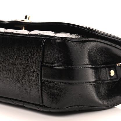Chanel Crumpled Glazed Lambskin Quilted Small Flap Black 8 of 8