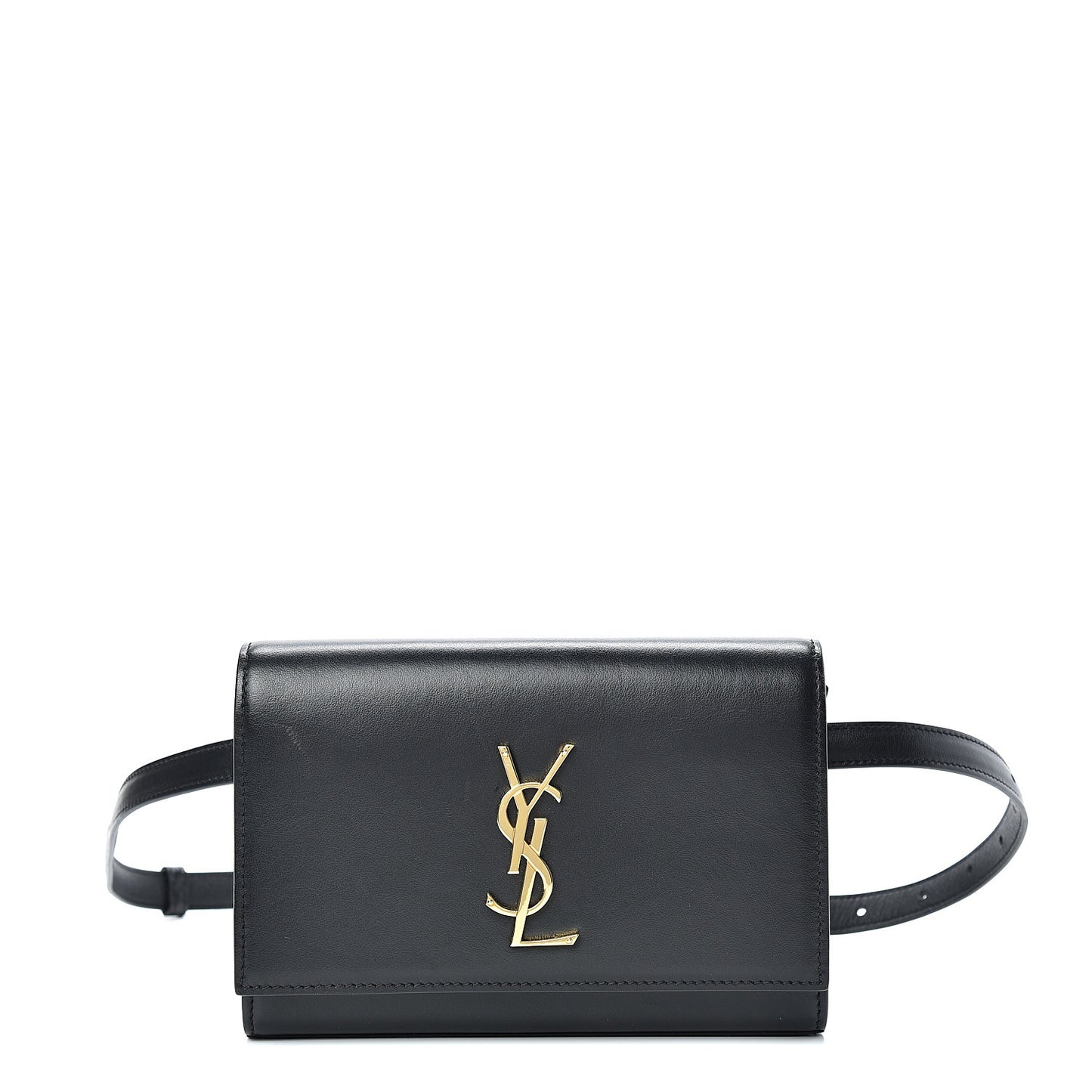 Smooth Calfskin Monogram Kate Belt Bag Black