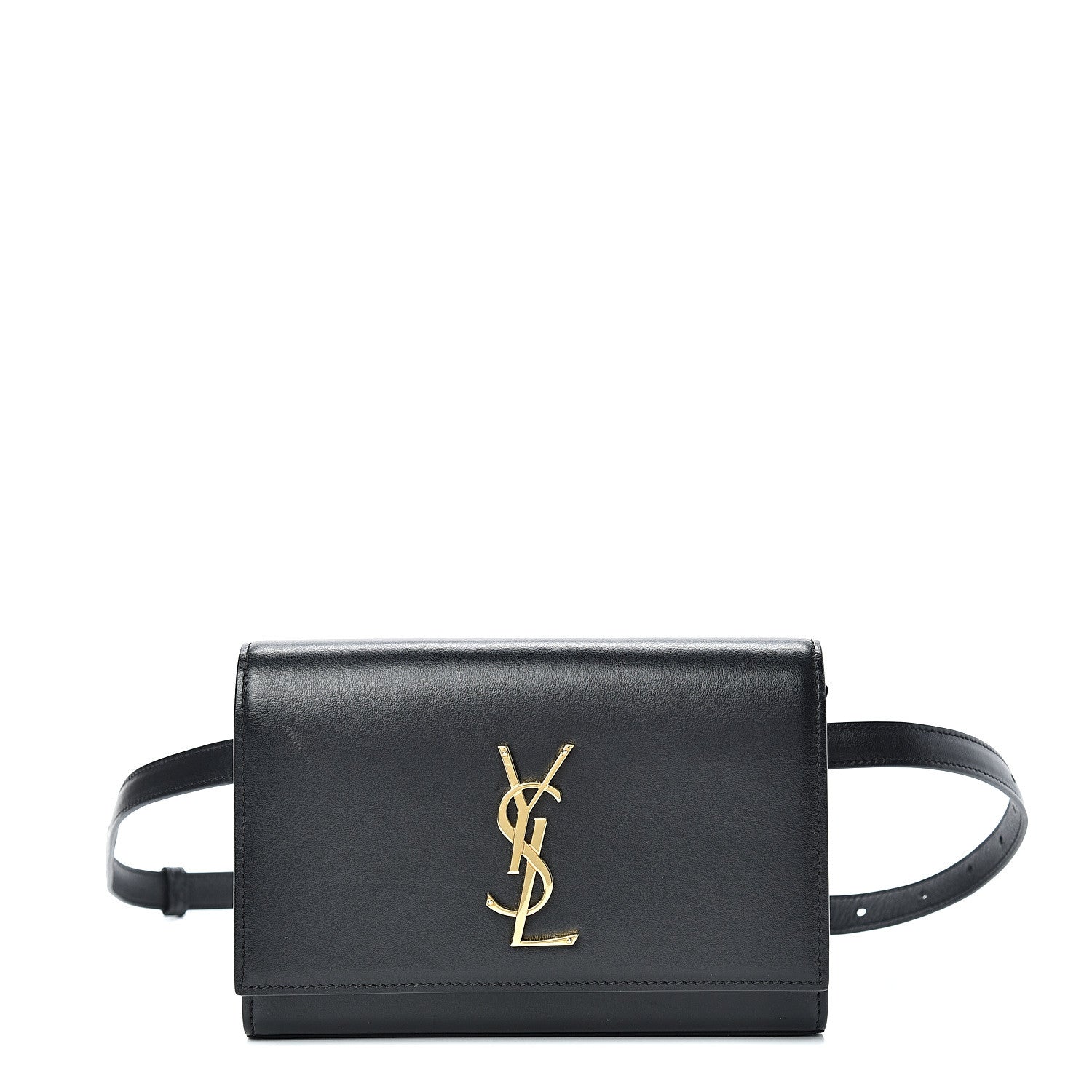 Saint Laurent Smooth Calfskin Monogram Kate Belt Bag Black 1 of 12