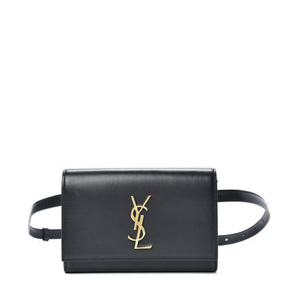 Saint Laurent Smooth Calfskin Monogram Kate Belt Bag Black 1 of 12