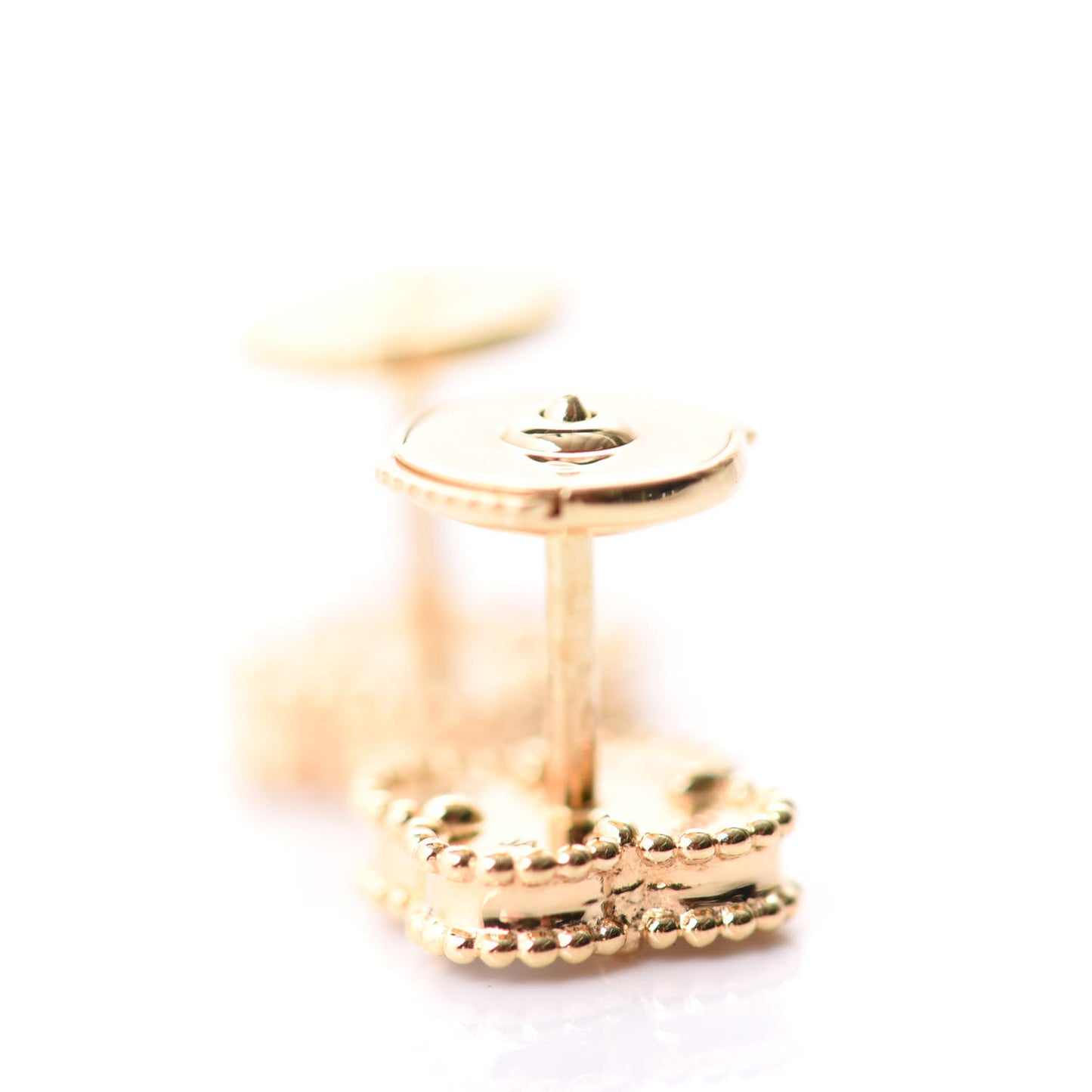 18K Yellow Gold Mother of Pearl Sweet Alhambra Earrings