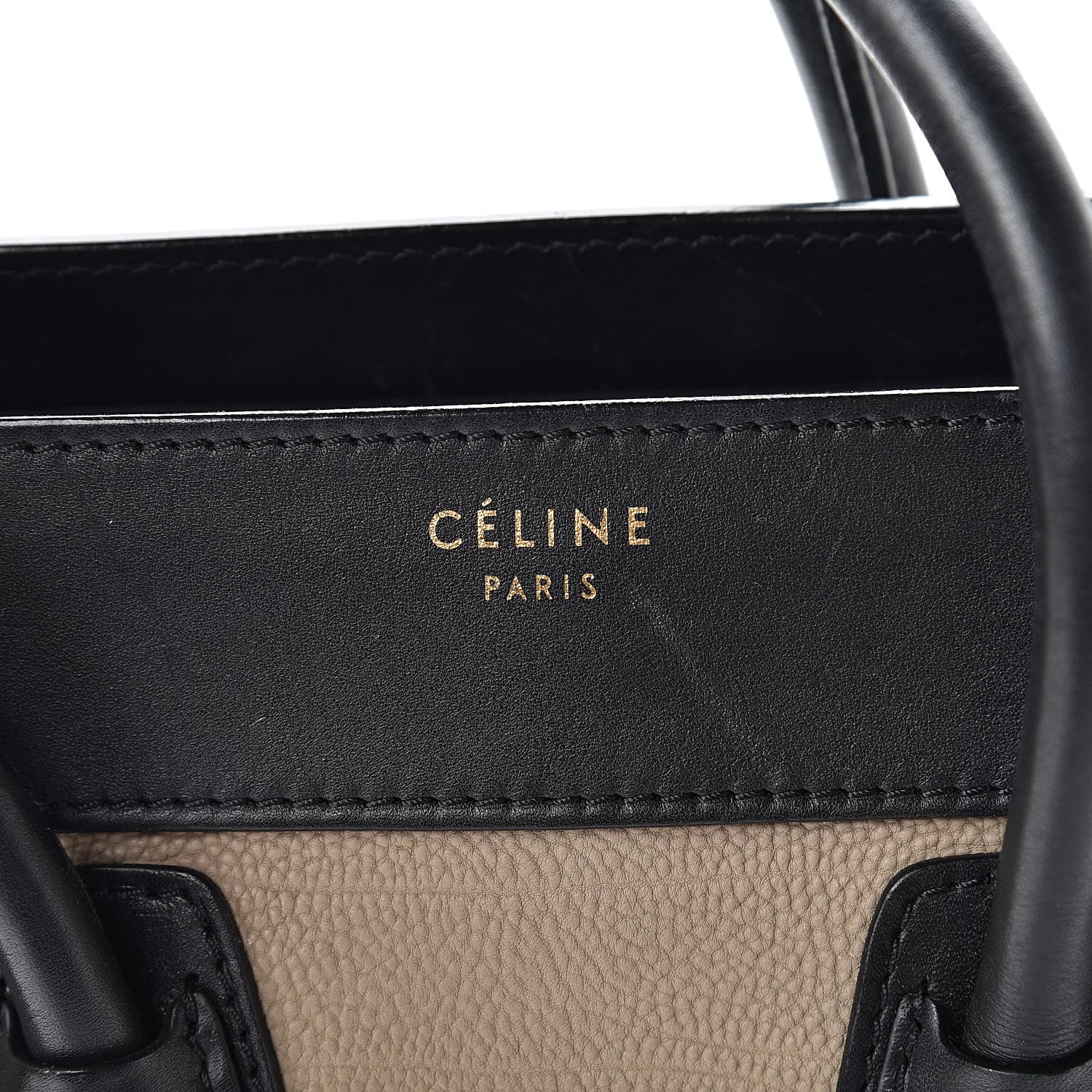 Celine Smooth Calfskin Micro Tri-Color Luggage Black 6 of 15