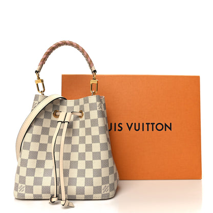 Louis Vuitton Damier Azur Braided Neonoe BB Pink 11 of 11