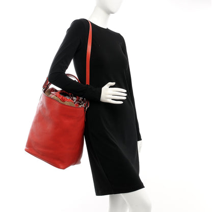Burberry Grainy Calfskin Medium Susanna Hobo Red 2 of 8