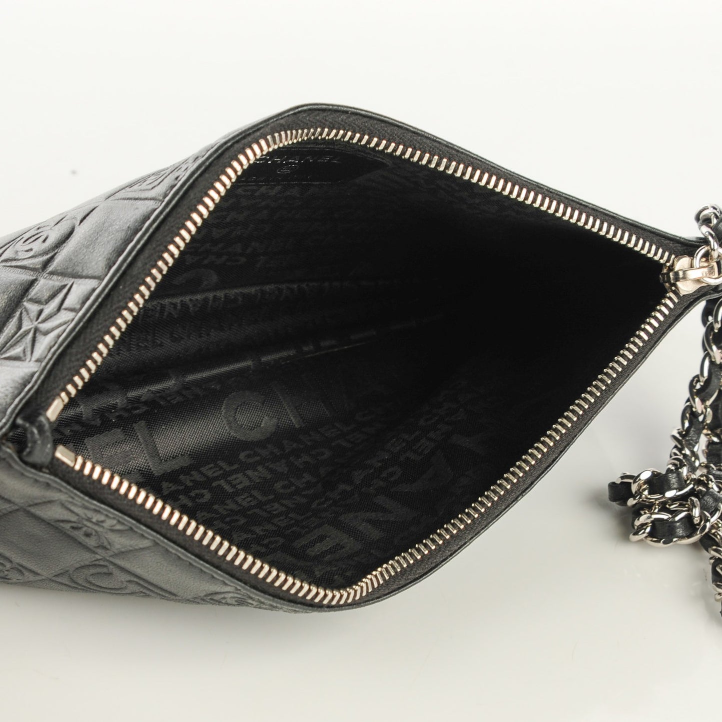 Lambskin Precious Symbols Pochette Black