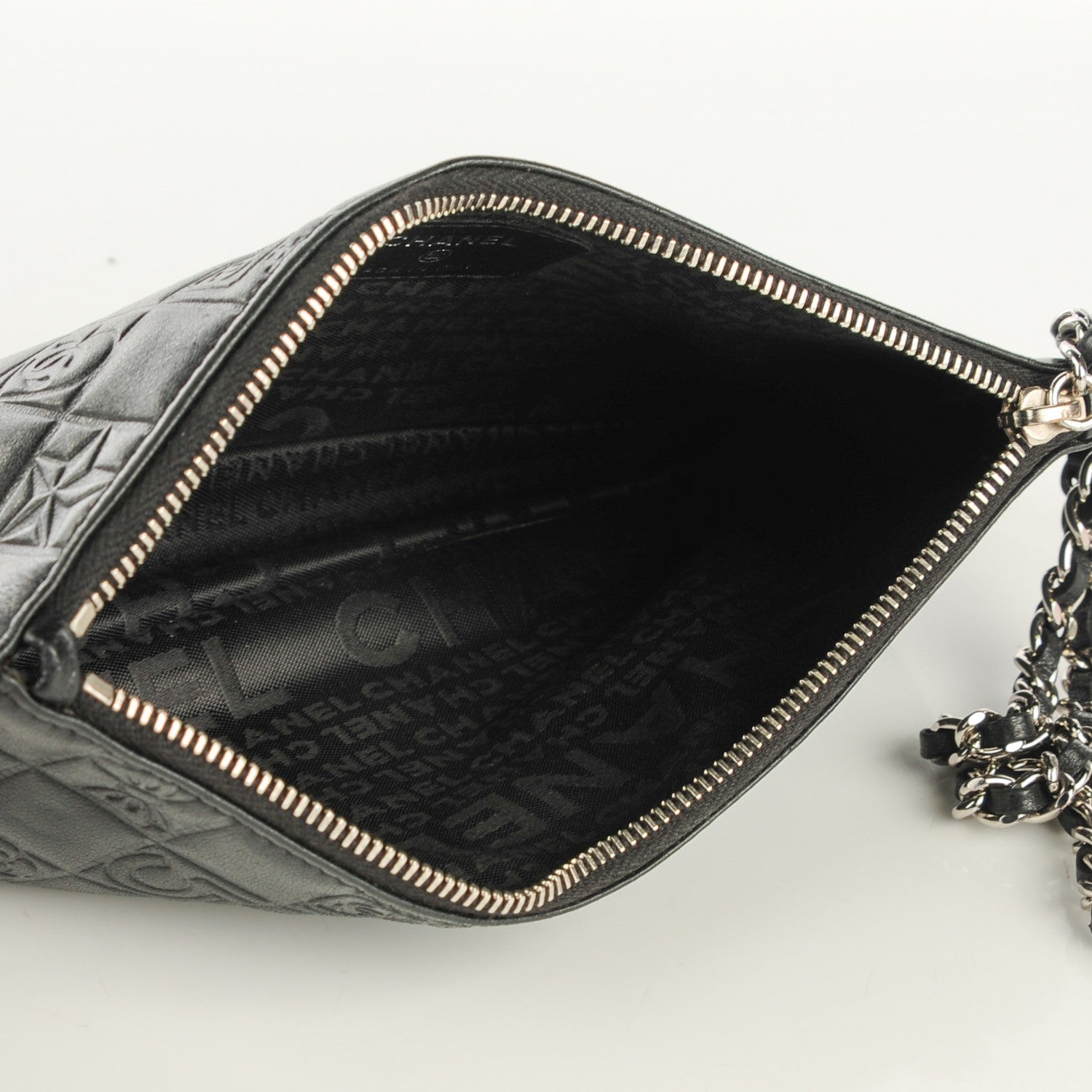 Chanel Lambskin Precious Symbols Pochette Black 5 of 7