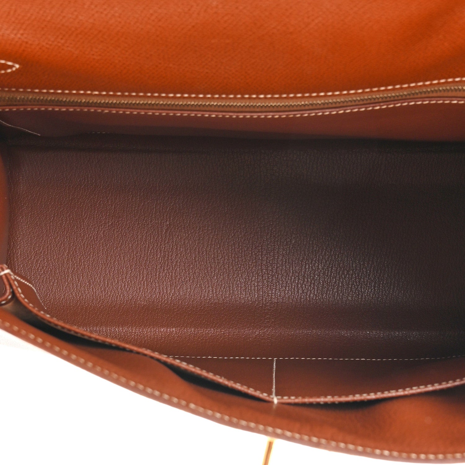 Hermes Veau Grain Lisse Kelly Sellier 32 Noisette 5 of 17