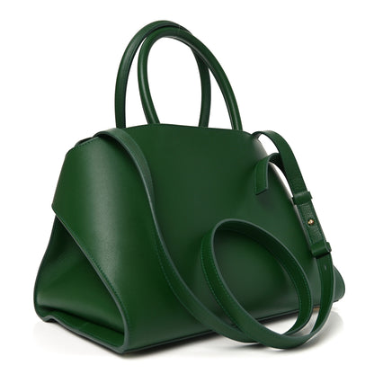 Salvatore Ferragamo Calfskin Medium Hug Soft Shoulder Bag Forest Green 3 of 9