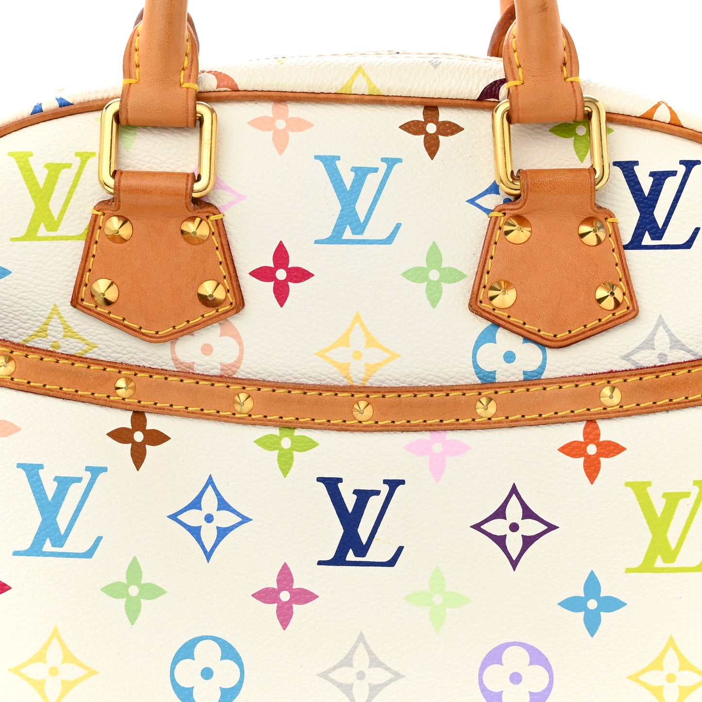 Monogram Multicolor Trouville White