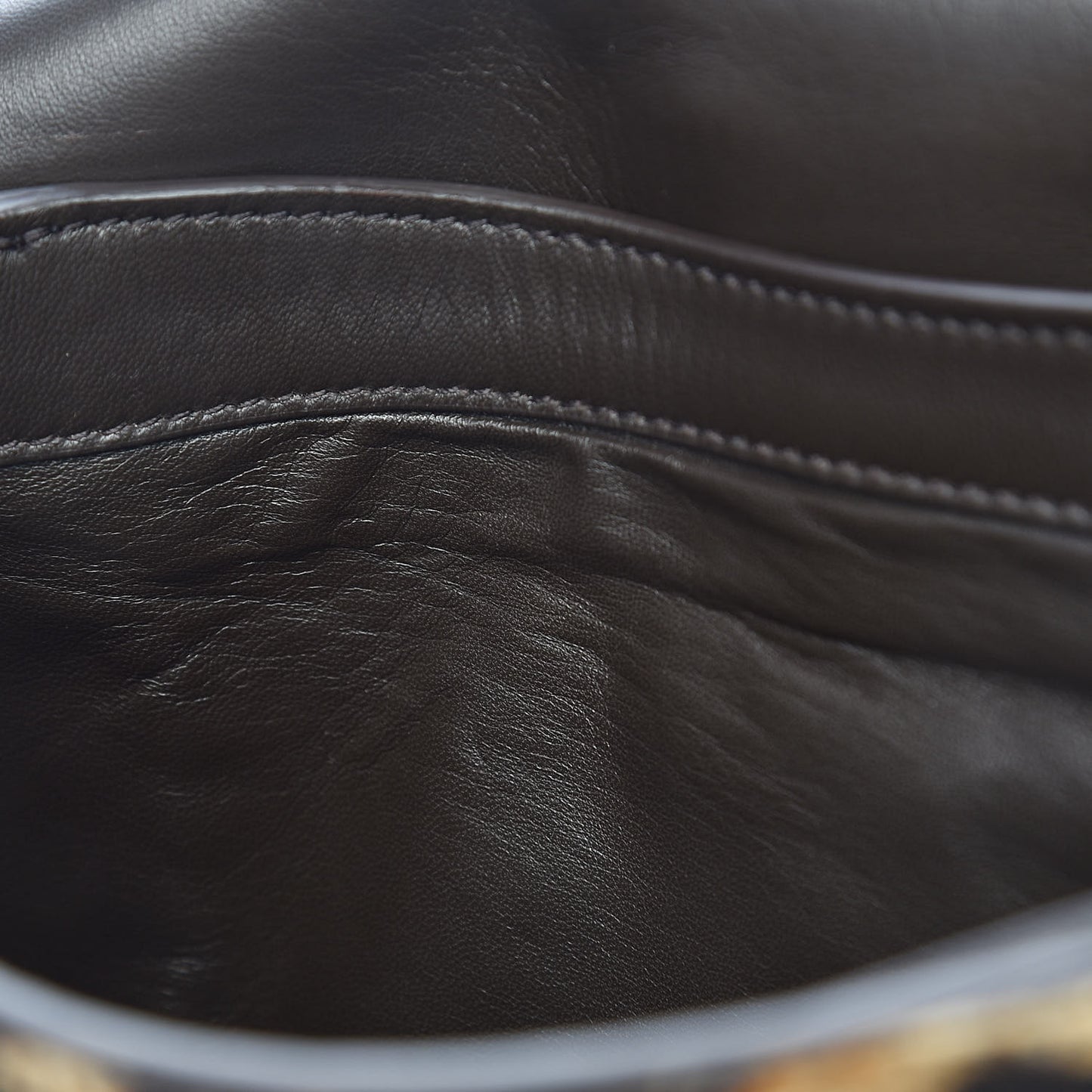 Calfskin Hair Leopard Crossbody Bag