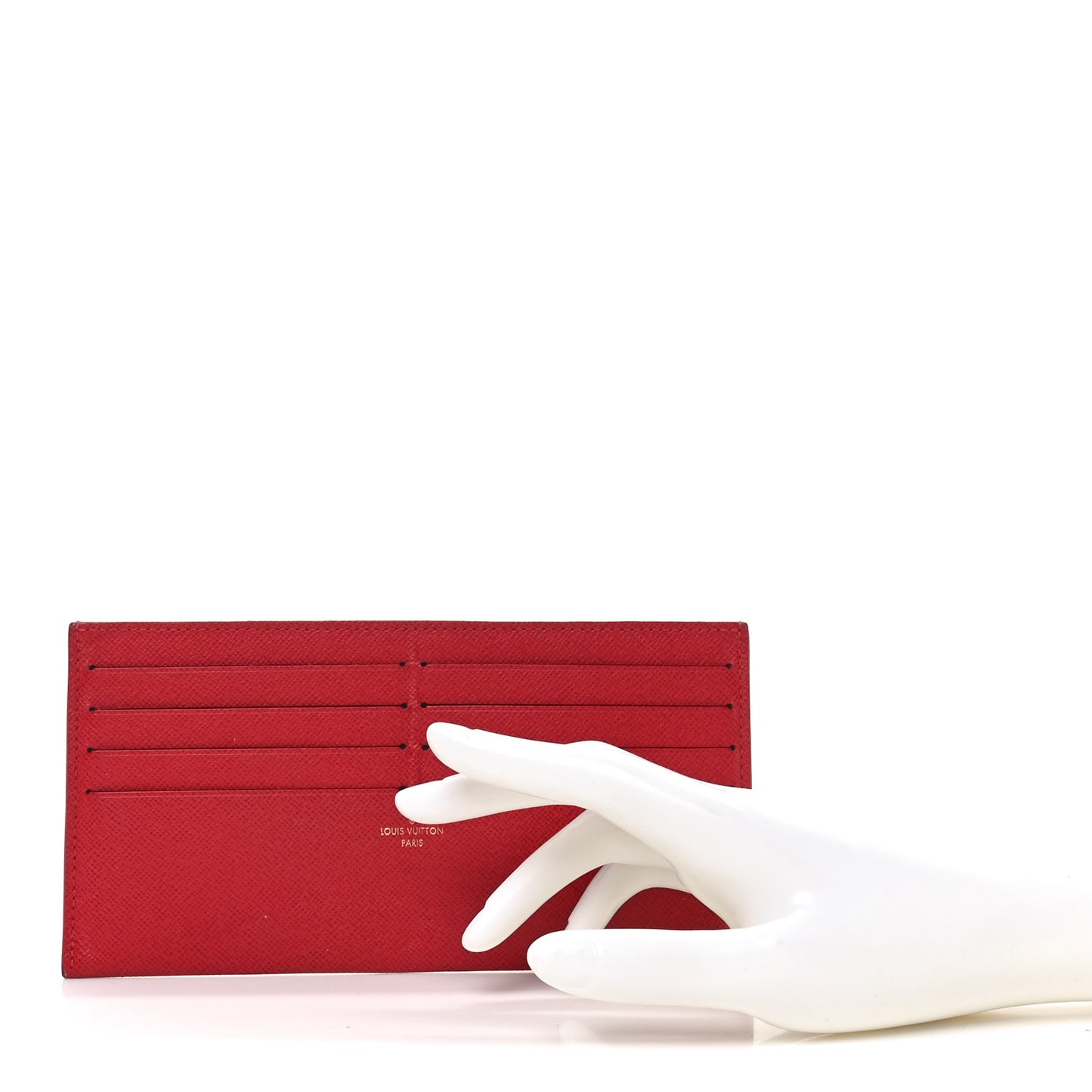 Calfskin Felicie Card Holder Insert Cherry