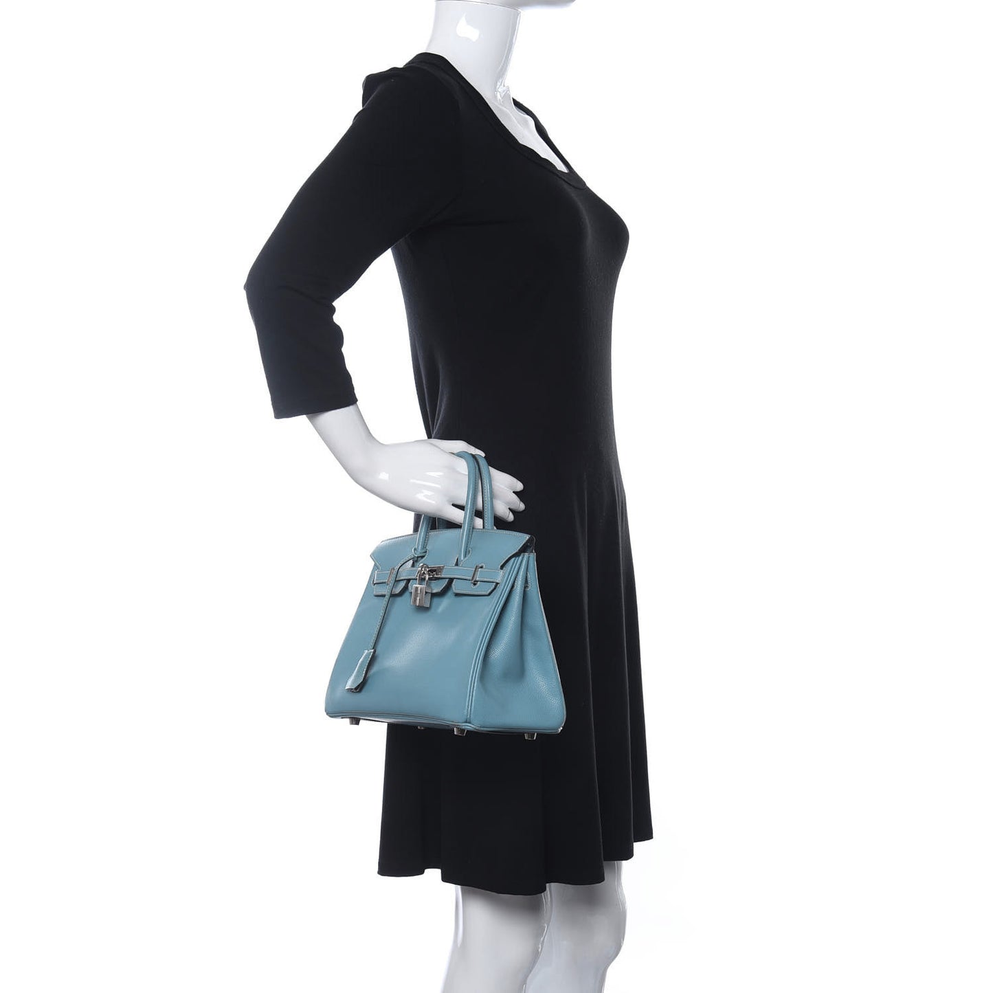 Epsom Birkin 25 Bleu Jean