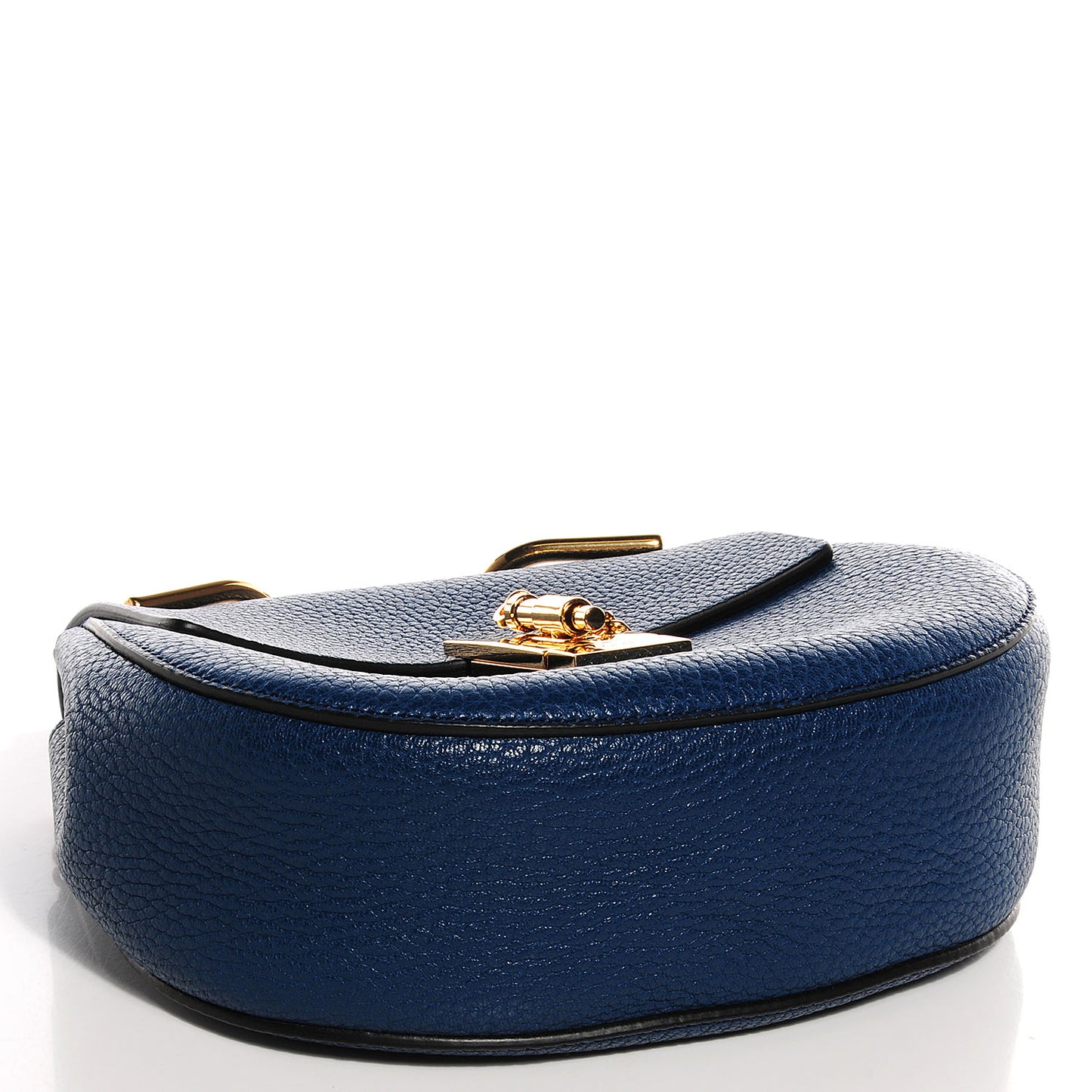 Grained Lambskin Mini Drew Shoulder Bag Factory Blue