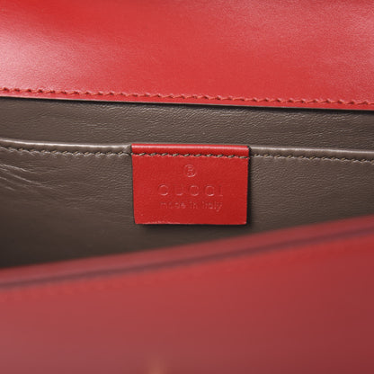 Gucci Smooth Calfskin Small Zumi Top Handle Shoulder Bag Hibiscus Red 6 of 11
