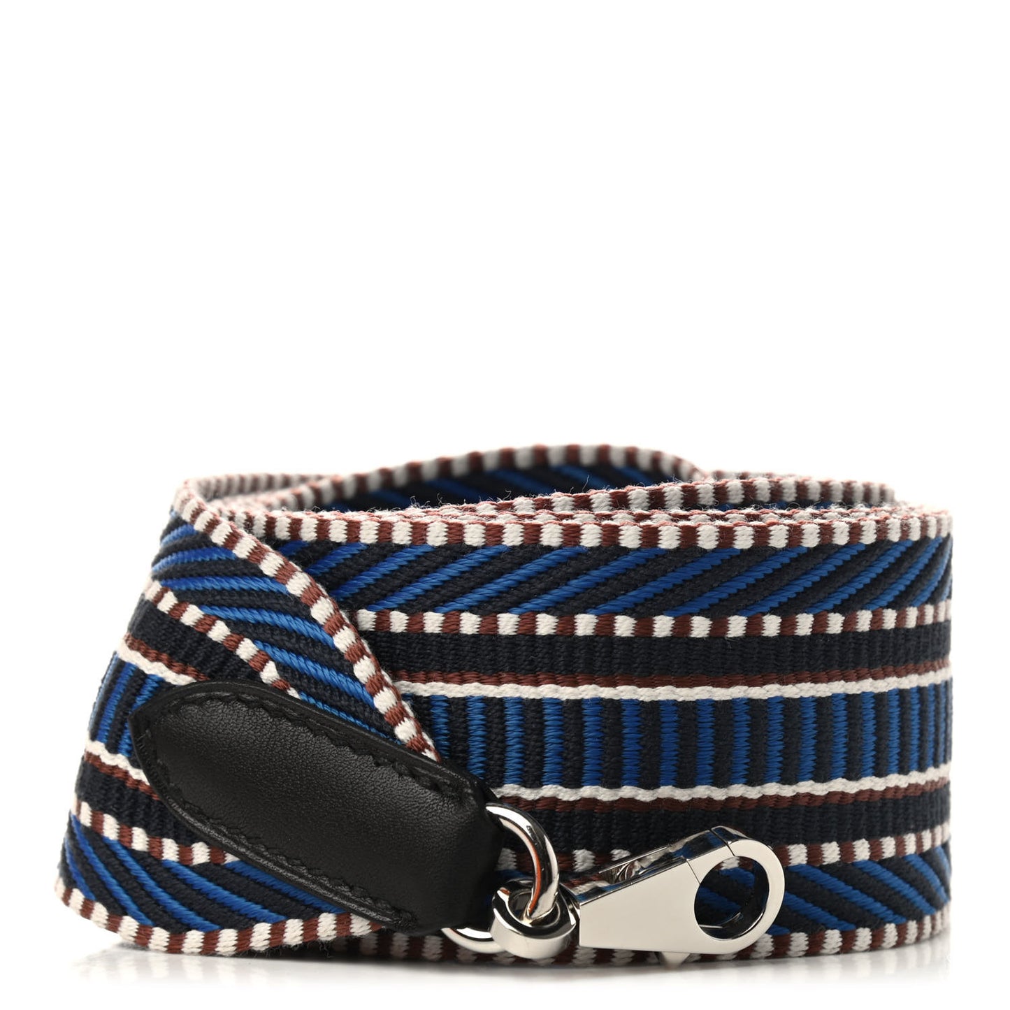 Toile Swift 50mm Sangle Cavale Shoulder Strap Bleu Zellige Indigo Black