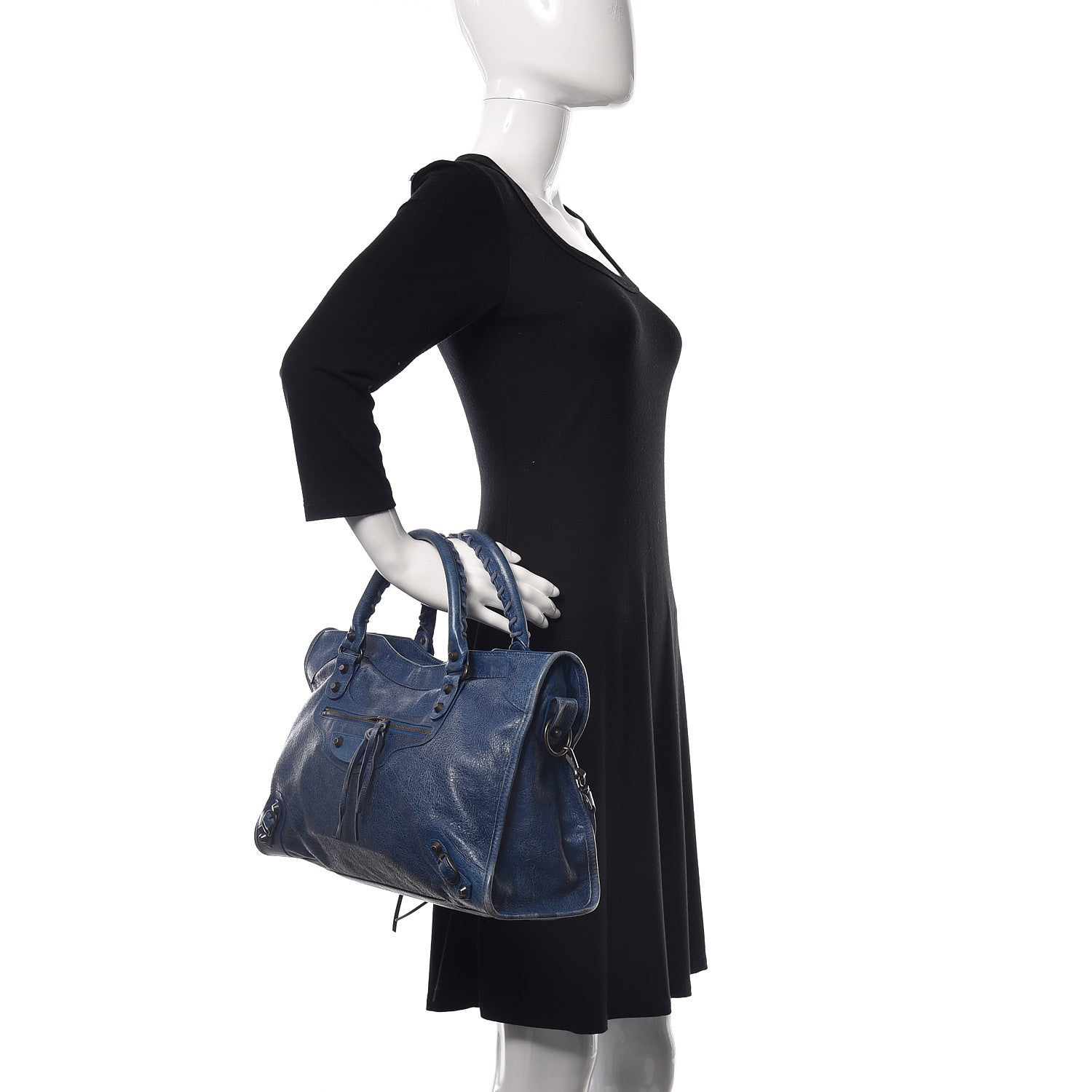 Balenciaga Agneau Classic Hardware City Bleu Cobalt Bleu Electric 2 of 18