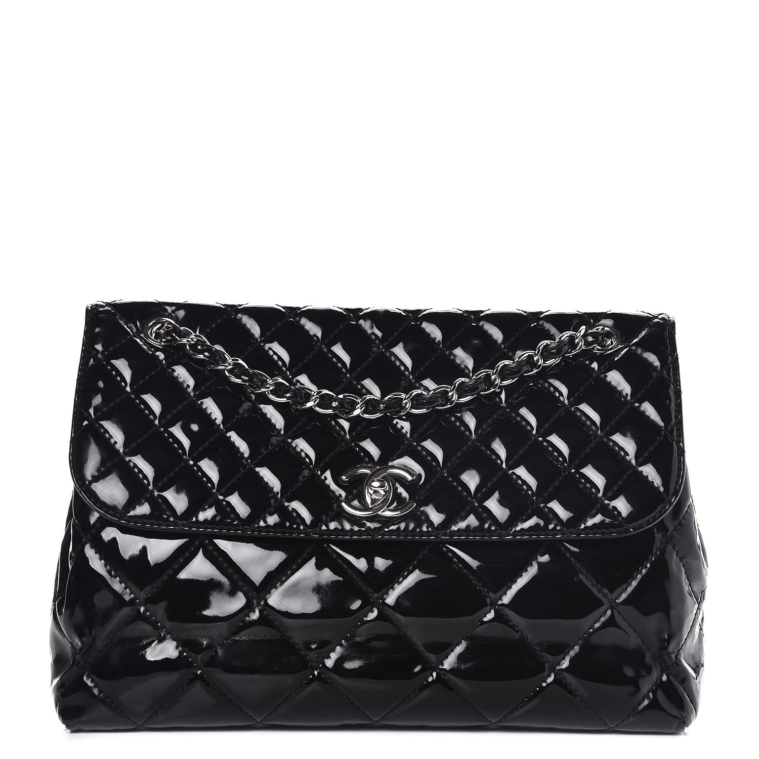 Chanel Vinyl Quilted In the Business Flap Bag Black 1 of 12