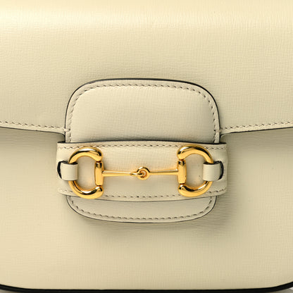 Gucci Azalea Calfskin Web Mini Horsebit 1955 Shoulder Bag Mystic White 8 of 10