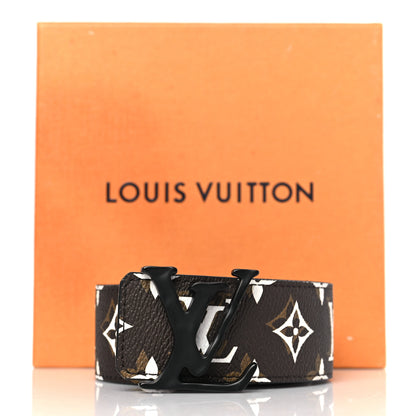 Louis Vuitton Monogram 40mm LV Shape Belt 95 38 Black 8 of 8