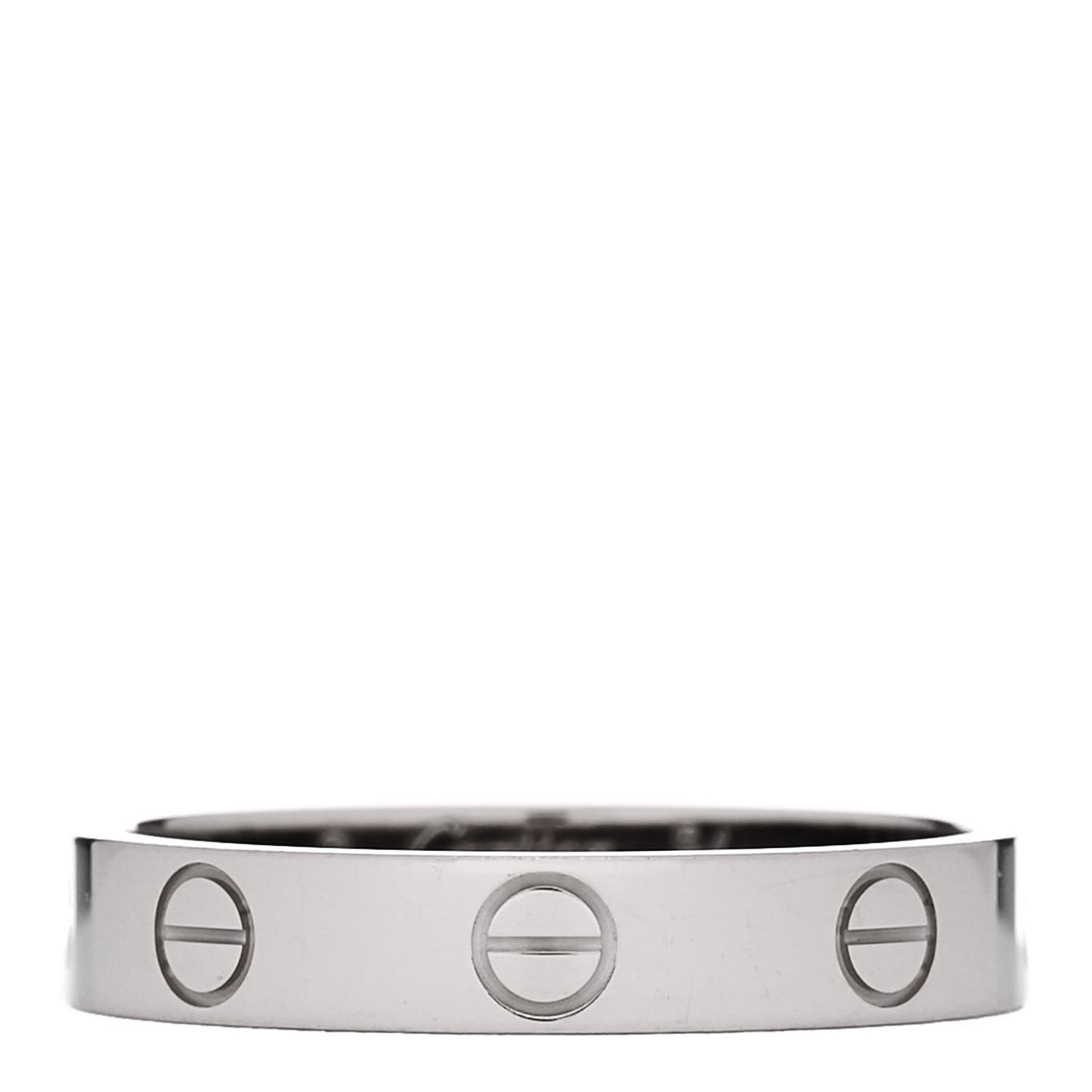 18K White Gold 3.5mm LOVE Wedding Band Ring 54 7