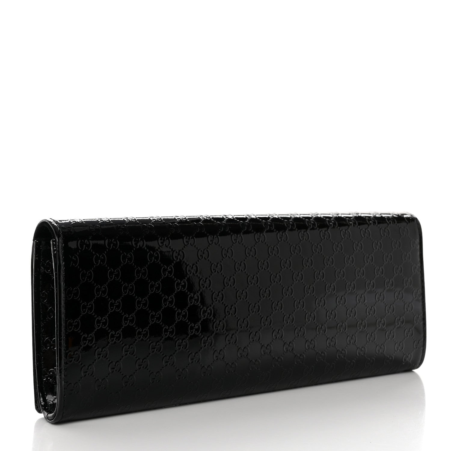 Gucci Patent Microguccissima Small Broadway Clutch Black 3 of 7