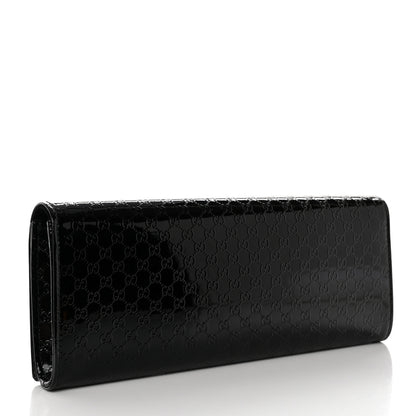 Gucci Patent Microguccissima Small Broadway Clutch Black 3 of 7