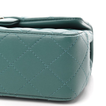 Chanel Lambskin Quilted Mini Rectangular Flap Green 8 of 8