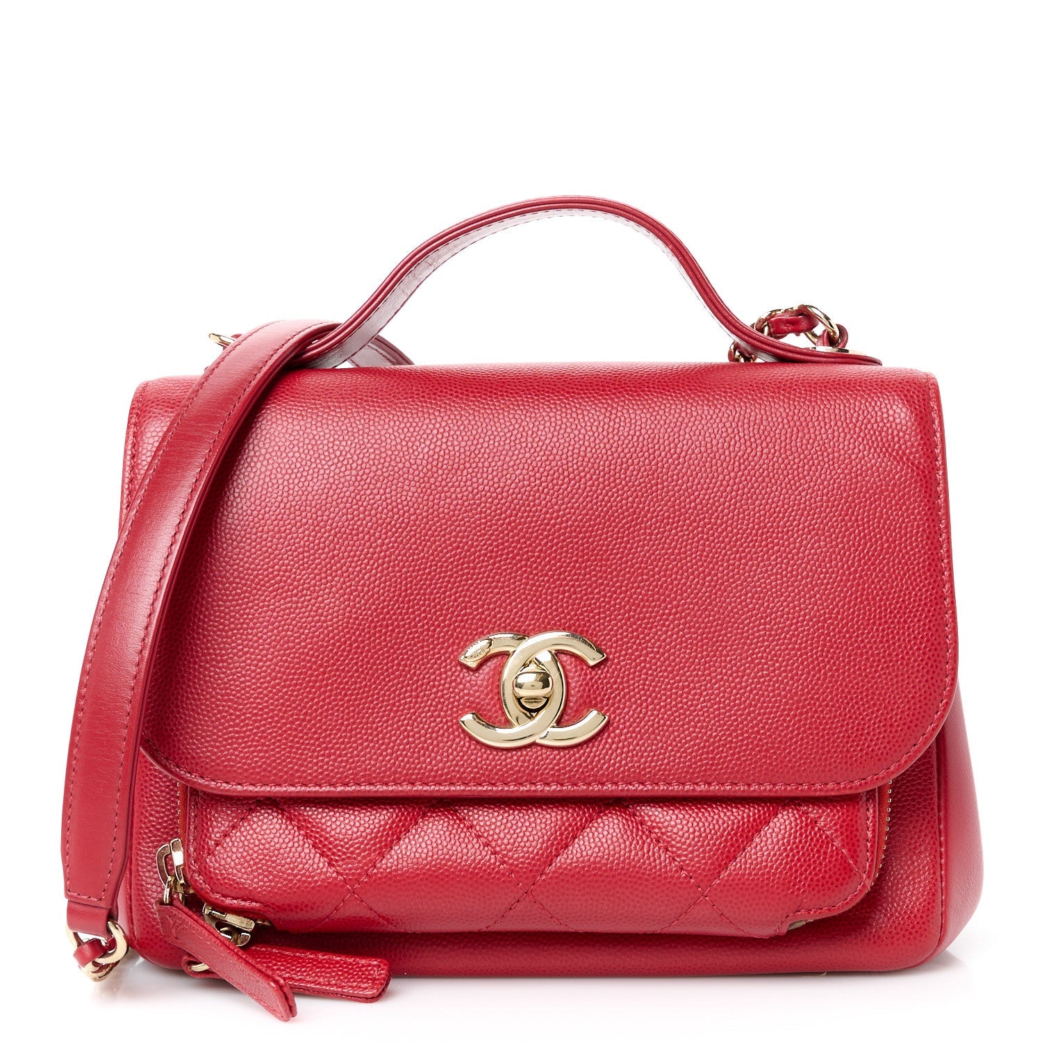 Chanel Caviar Quilted Small Business Affinity Flap Red 1 of 11