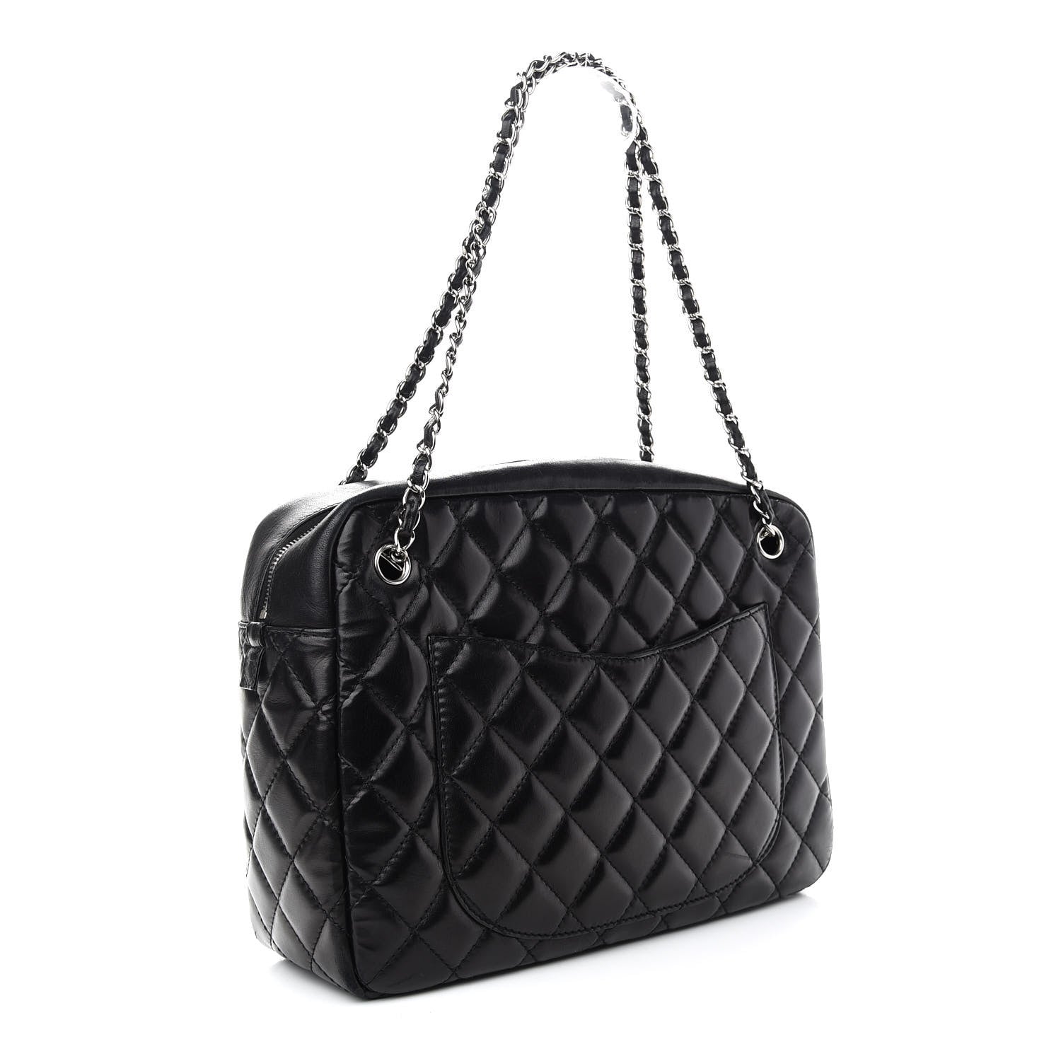 Chanel Lambskin Quilted Medium Camera Case Black 3 of 9