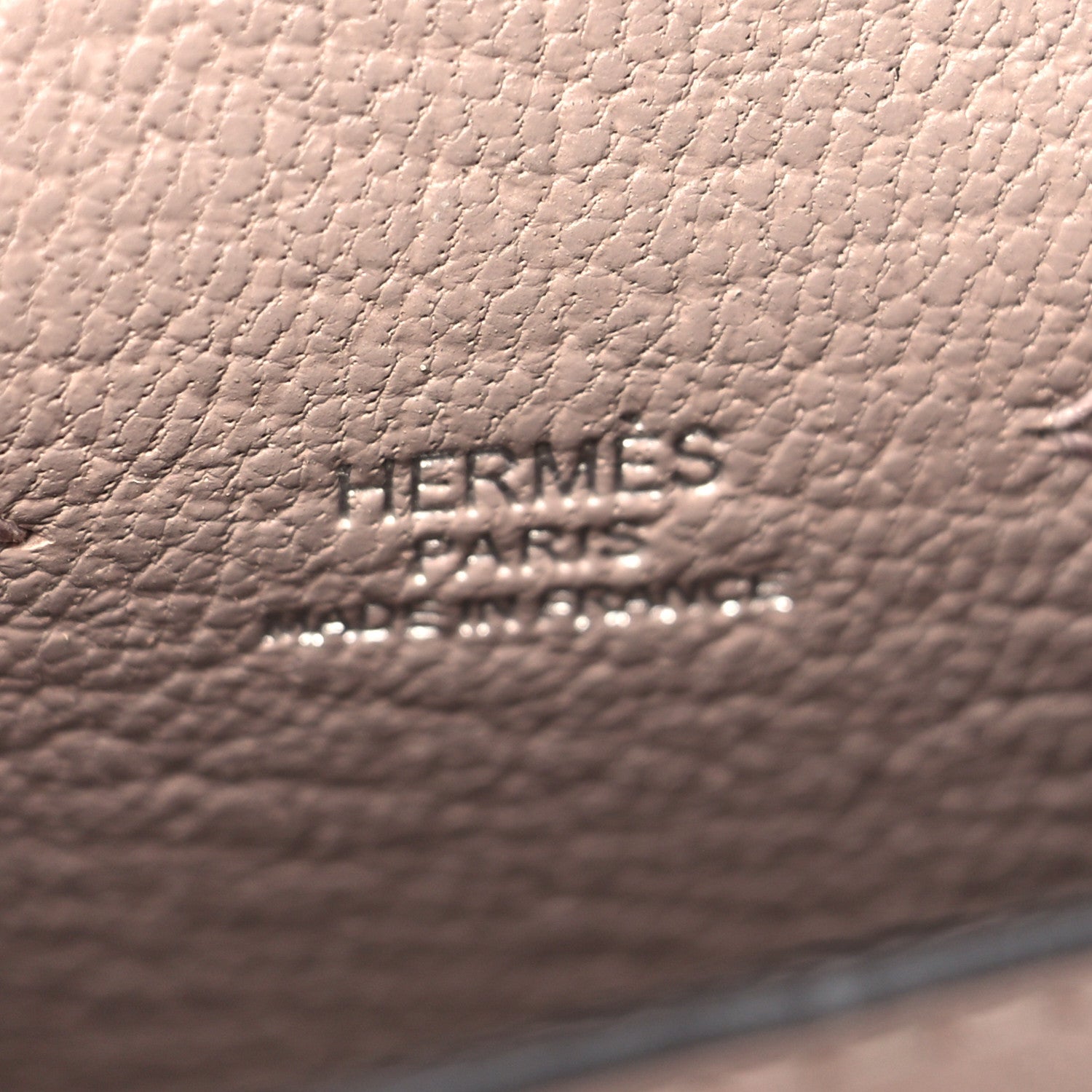 Hermes Tadelakt Chevre Mysore Kelly Quelle Idole Bag Charm Glycine 5 of 7