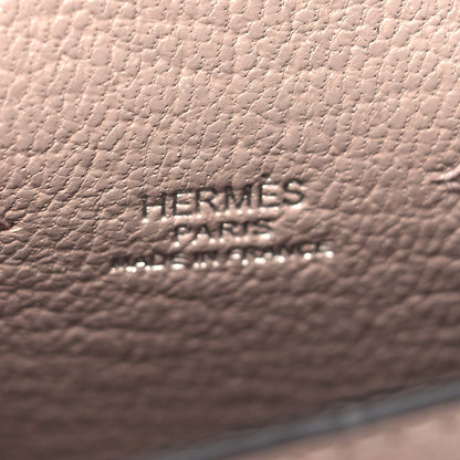 Hermes Tadelakt Chevre Mysore Kelly Quelle Idole Bag Charm Glycine 5 of 7