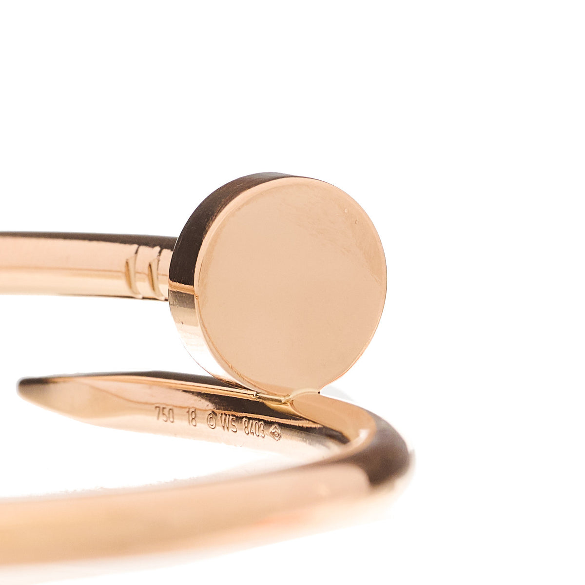 Cartier 18K Pink Gold Juste Un Clou Bracelet 18 3 of 4