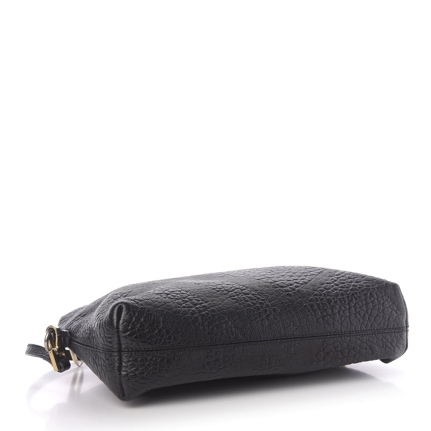 Signature Grain Calfskin Check Embossed Small Chichester Crossbody Clutch Bag Black