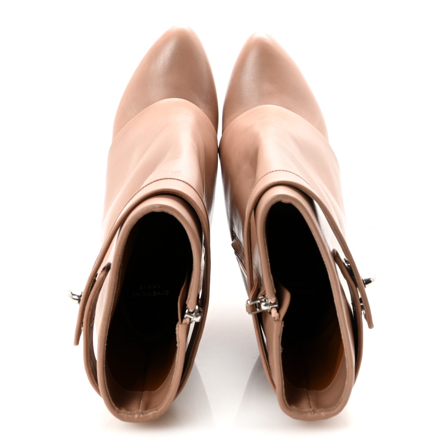 Givenchy Calfskin Shark Lock Ankle Boots 37 Vieux Rose 2 of 9