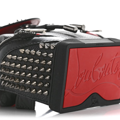 Christian Louboutin Calfskin Spiked Mini Explorafunk Keyring Bag Black 9 of 11