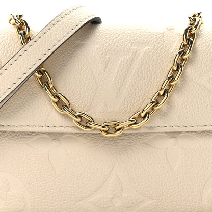 Louis Vuitton Empreinte Monogram Giant Ivy Wallet On Chain Cream 7 of 9